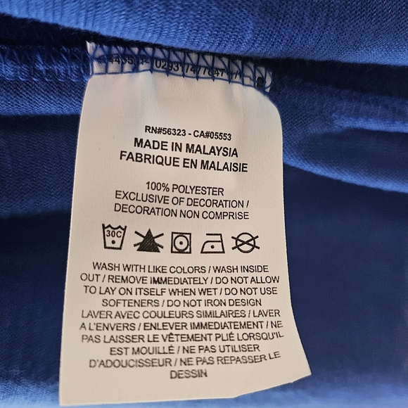 Nike Men's DRI-FIT Blue Football Long Sleeve Tee Sz XL NWT - Picture 8 of 8